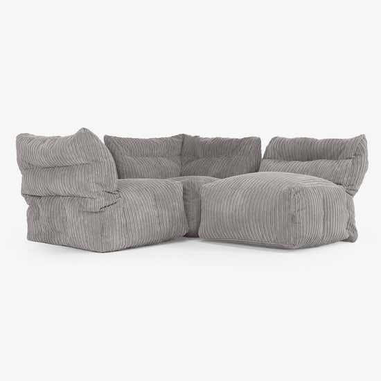 3-istuttava Modulaarinen Sohva - Vakosametti Grafiitti 03