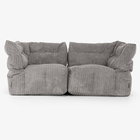 2-istuttava Modulaarinen Sohva - Vakosametti Grafiitti 01