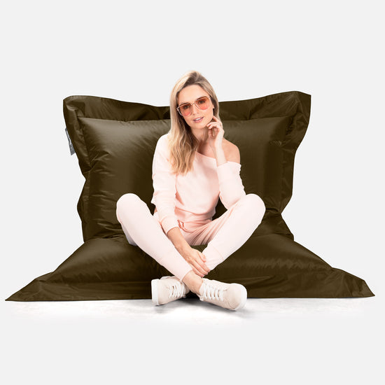 Säkkituoli XXL Ulos - SmartCanvas™ Oliivi 05