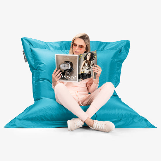 Säkkituoli XXL Ulos - SmartCanvas™ Syaani 05