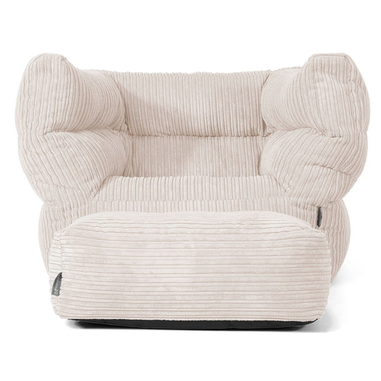 Louis Säkkituoli Nojatuoli - Vakosametti Norsunluu 02