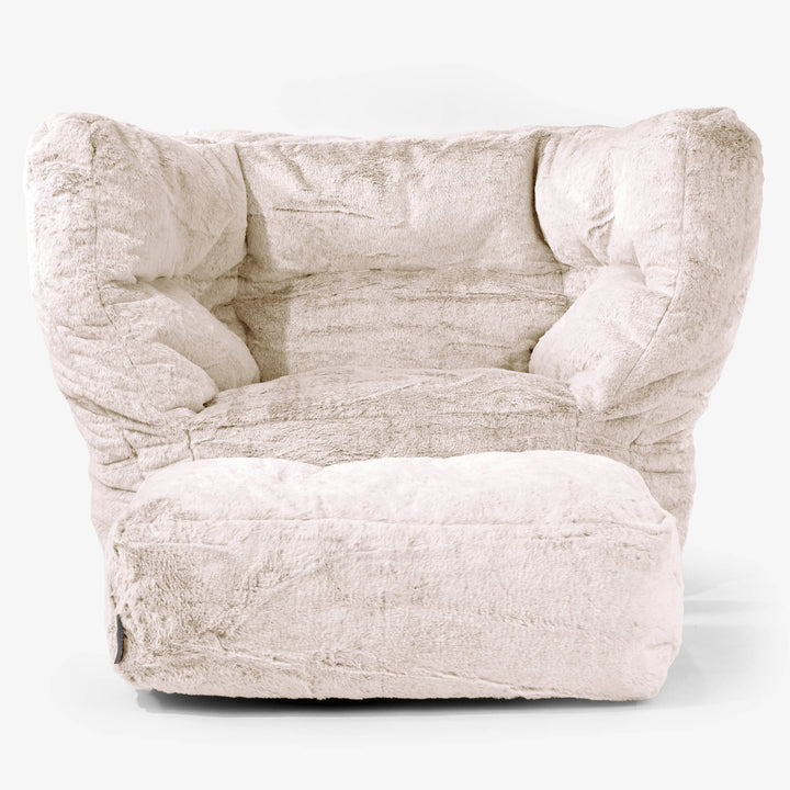 Albert Säkkituoli Nojatuoli 2.0 - Kanitekoturkis Kullanruskea 02