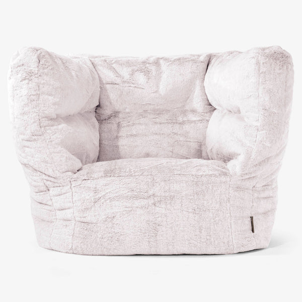 Albert Säkkituoli Nojatuoli 2.0 - Kanitekoturkis Puuteripinkki 01