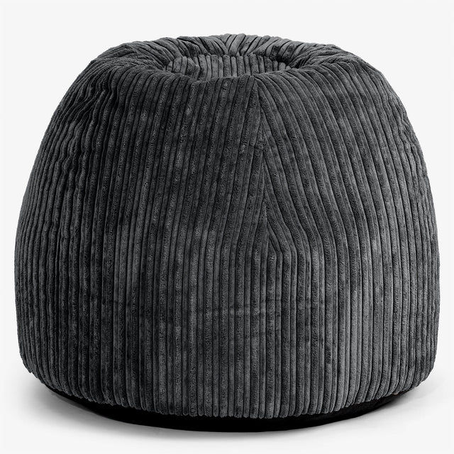 Ergonominen Toimisto-pouf-tuoli - Vakosametti Musta - 01