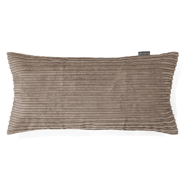 Jättimäinen Tyynynsuojus 40 x 70cm - Vakosametti Harmaabeige 01