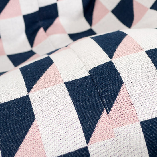 Lounge Game Säkkituoli - Neulottu Geometrinen Sininen 03