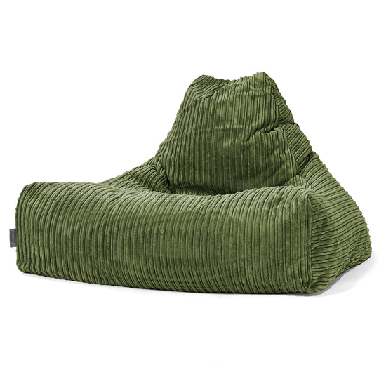 Lounge-Säkkituoli - Vakosametti Metsänvihreä 01