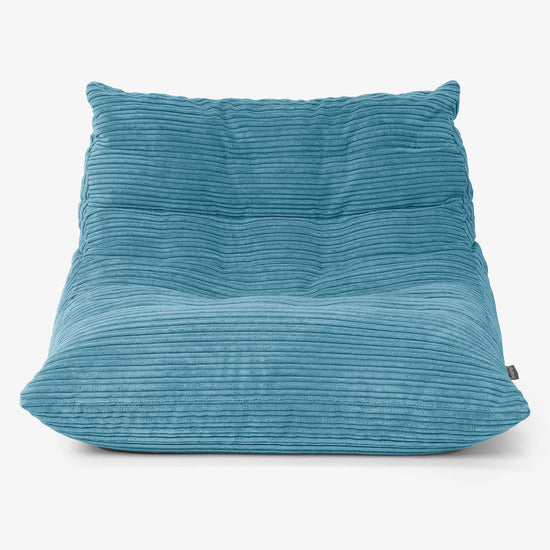 Noah Lattiasäkkituolituoli - Vakosametti Turkoosi 01