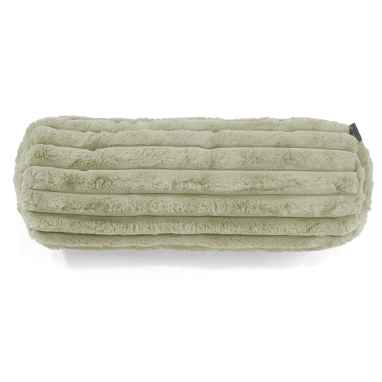Putkityynynsuojus 20 x 55cm - Ultrapehmeä Vakosametti Salviavihreä 02