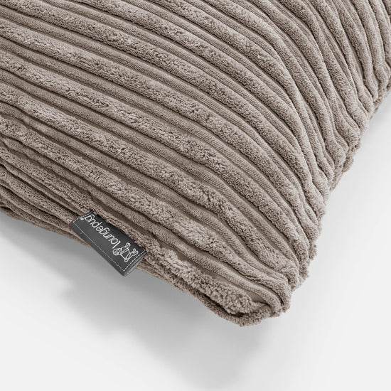 Putkityynynsuojus 20 x 55cm - Vakosametti Harmaabeige 03