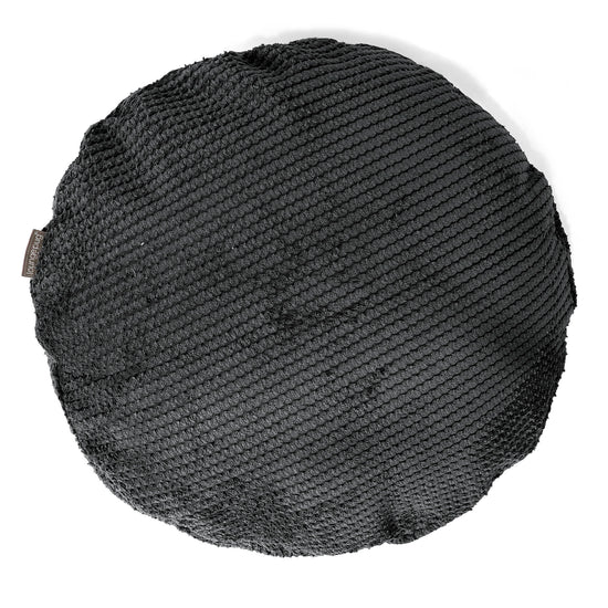 Pyöreä Tyynynsuojus 50cm - Pompula Musta 01