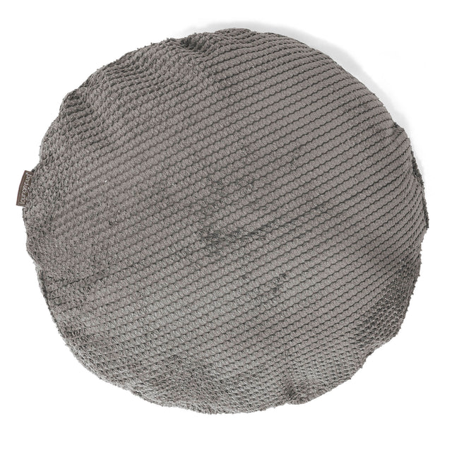 Pyöreä Tyynynsuojus 50cm - Pompula Hiilen harmaa 01