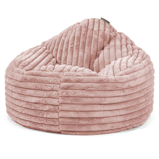 Säkkituoli Archi - Ultrapehmeä Vakosametti Puuteripinkki 01