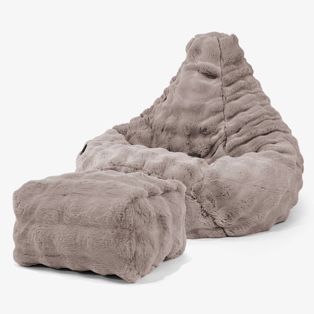 Säkkituoli Lepotuoli - Tekoturkis Kupla Norek 01