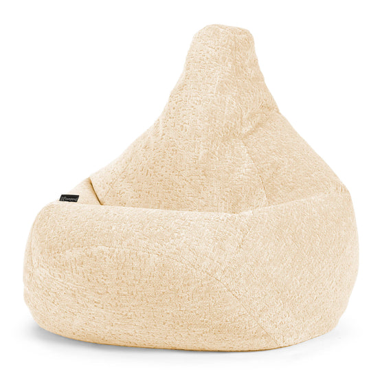 Säkkituoli Lepotuoli - Ylellinen Chenille Norsunluu 02