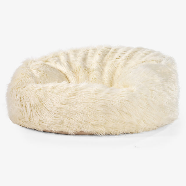 Säkkituoli Sohva 'Mammutti' - Mongolialainen Tekoturkis Kerman 01