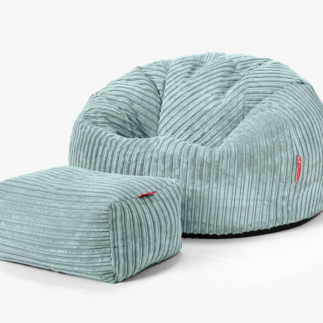 Säkkituoli Sotka - Vakosametti Mintunvihreä 02