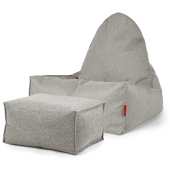 Scandi Lounge-säkkituoli - Hopea 02