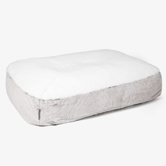 Sloucher Large Koiranpeti - Kanitekoturkis Vaaleanharmaa 01