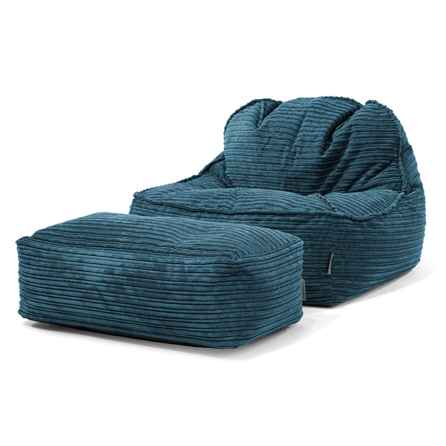 Sloucher Säkkituoli 2.0 - Vakosametti Laivastonsininen 02