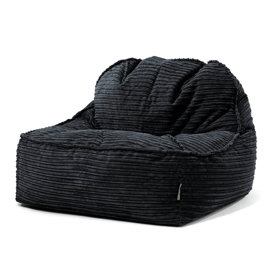 Sloucher Säkkituoli 2.0 - Vakosametti Musta 01