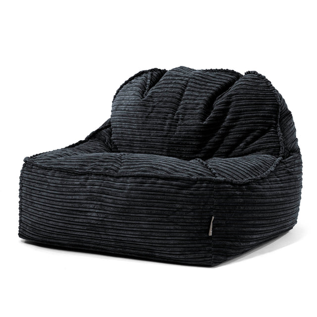 Sloucher Säkkituoli 2.0 - Vakosametti Musta 01