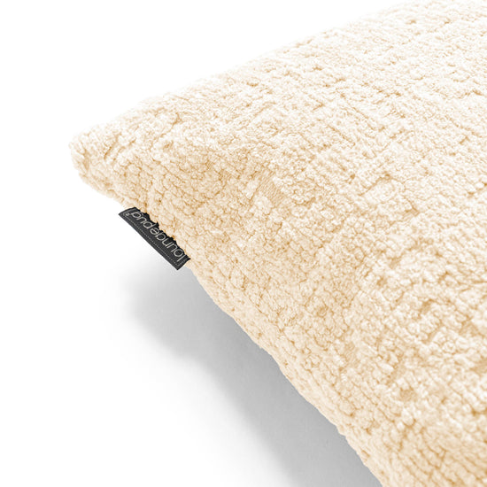 Tyynynsuojus 47 x 47cm - Ylellinen Chenille Norsunluu 02
