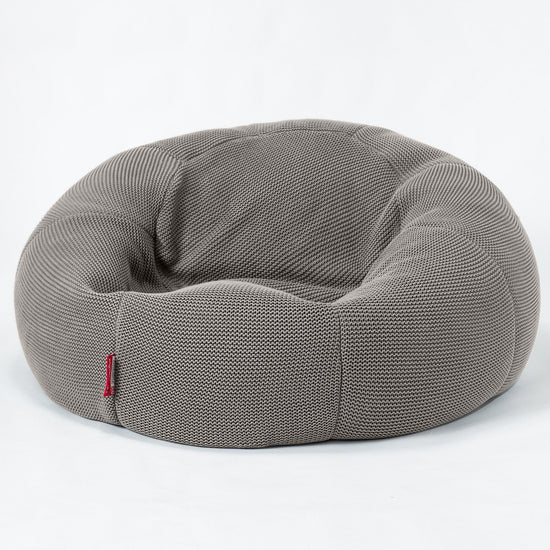 LOUNGE PUG®, Säkkituoli Sotka Sohva, Ellos Mukautuva Neulottu Harmaa