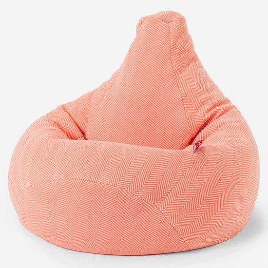LOUNGE PUG®, Säkkituoli Lepotuoli, Tuoli, Kalanruotokuvio Koralli