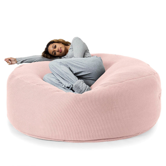 LOUNGE PUG®, Iso Säkkituoli Sohva XXL 'Mega-Mammutti', Jättisäkkituoli, Vauva vaaleanpunainen