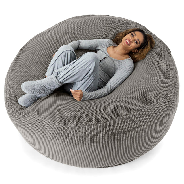LOUNGE PUG®, Iso Säkkituoli Sohva XXL 'Mega-Mammutti', Jättisäkkituoli, Harmaa