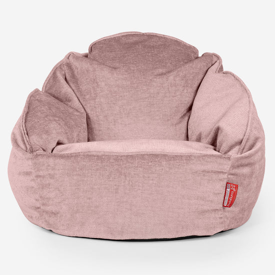 Bubble-säkkituoli - Chenille Vaaleanpunainen 01