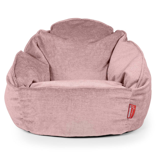 Bubble-säkkituoli - Chenille Vaaleanpunainen 01