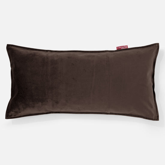 Jättimäinen Tyyny 40 x 80cm - Sametti Espresso 01