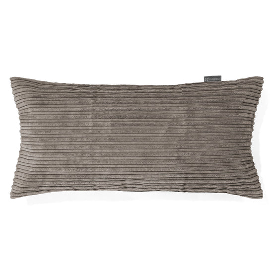 Jättimäinen Tyyny 40 x 80cm - Vakosametti Grafiitti 01