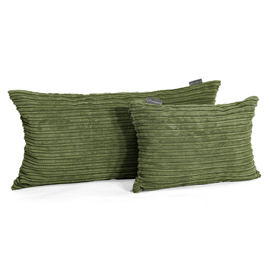 Jättimäinen Tyynynsuojus 40 x 80cm - Vakosametti Metsänvihreä 03
