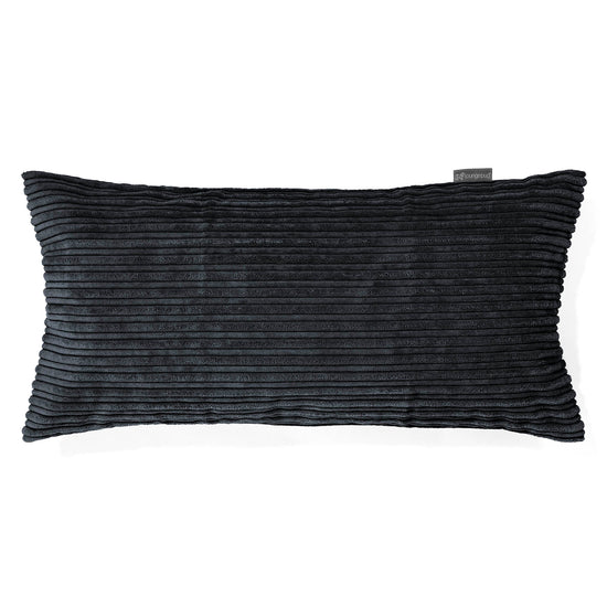 Jättimäinen Tyyny 40 x 80cm - Vakosametti Musta 01