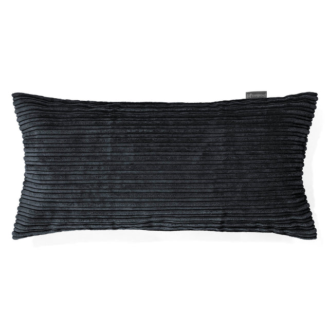 Jättimäinen Tyyny 40 x 80cm - Vakosametti Musta 01