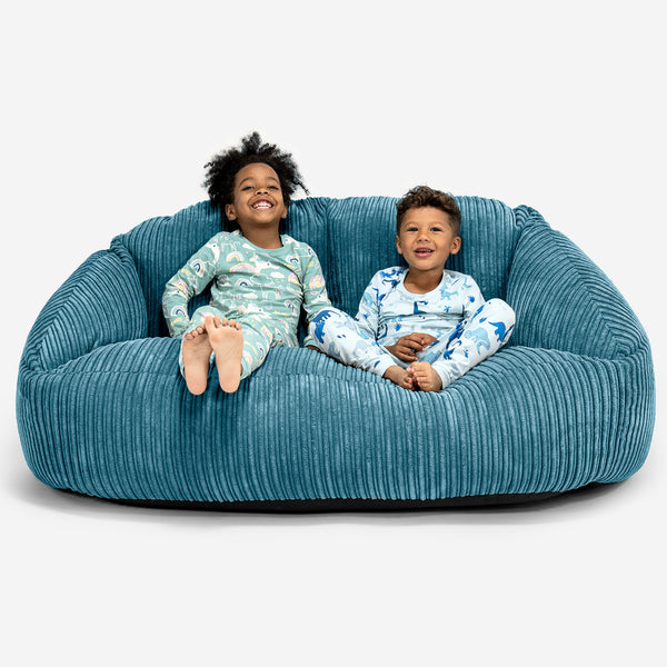 Jättimäinen Bubble-sohva Lapsille 3-14 vuotta - Vakosametti Turkoosi 01