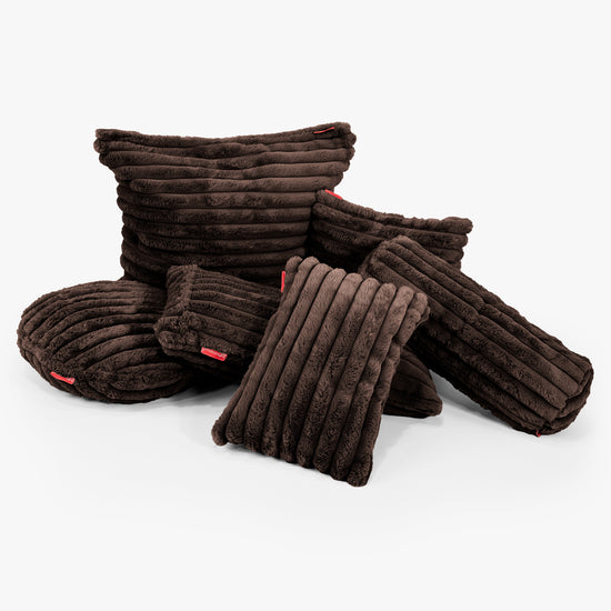 Jättityynynsuojus 70 x 70cm - Ultrapehmeä Vakosametti Sable 03