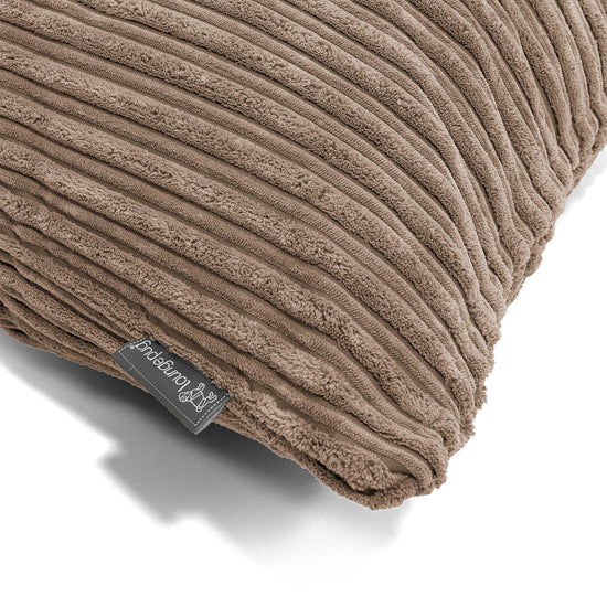 Jättityyny 70 x 70cm - Vakosametti Mokka 03