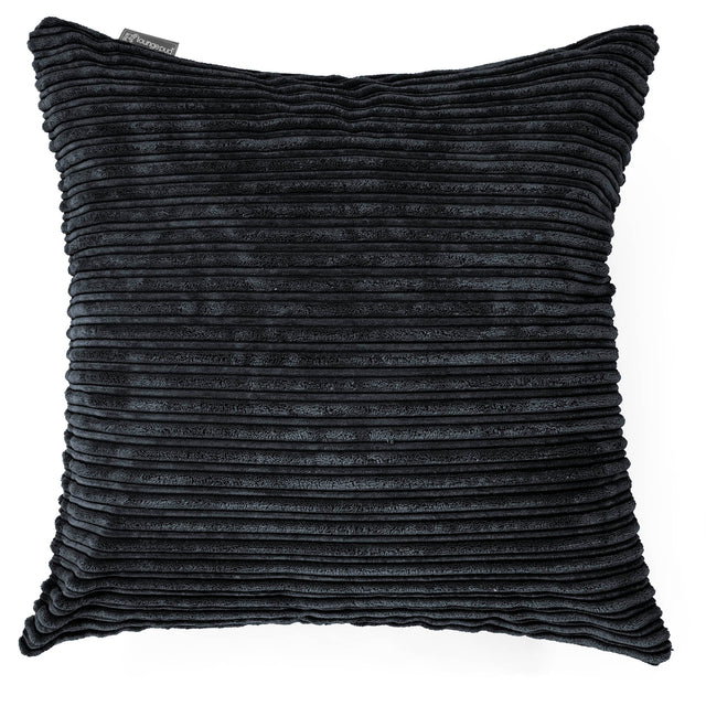 Jättityyny 70 x 70cm - Vakosametti Musta 01