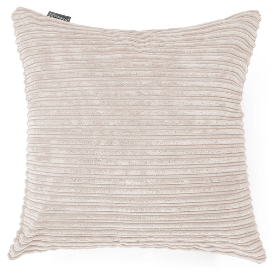 Jättityyny 70 x 70cm - Vakosametti Norsunluu 01