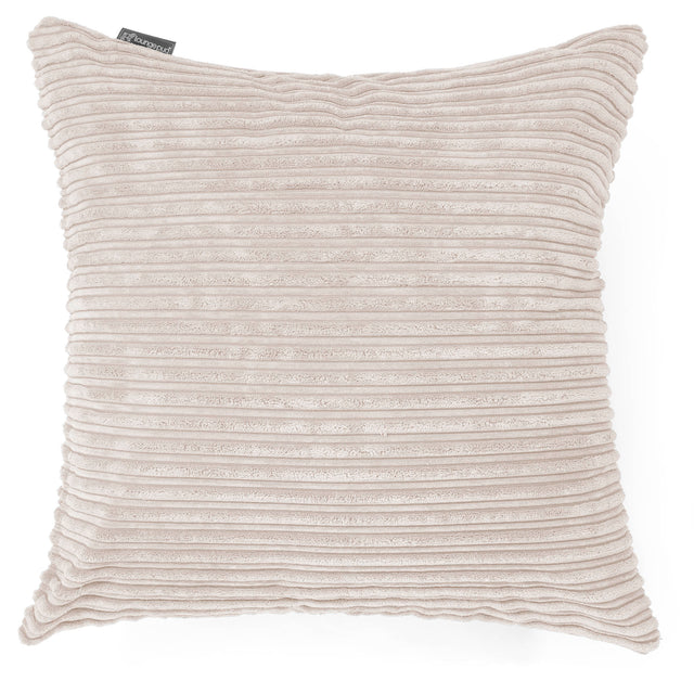 Jättityyny 70 x 70cm - Vakosametti Norsunluu 01