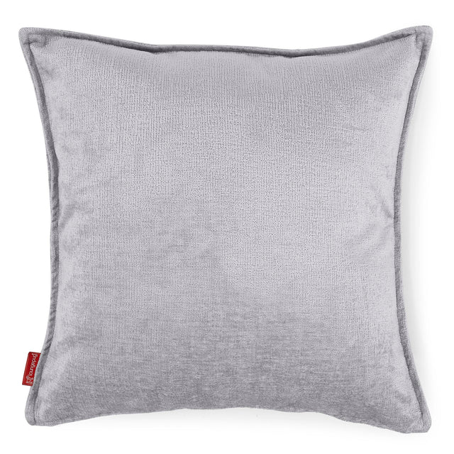 Jättityynynsuojus 70 x 70cm - Chenille Harmaa 01