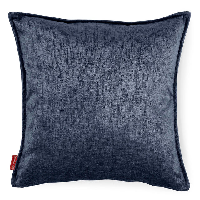 Jättityynynsuojus 70 x 70cm - Chenille Laivastonsininen 01