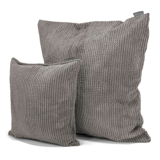 Jättityyny 70 x 70cm - Pompula Hiilen harmaa 02