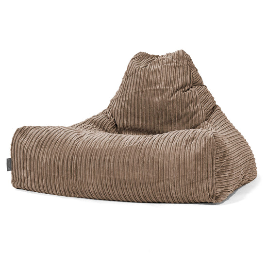 Lounge-Säkkituoli - Vakosametti Mokka 01