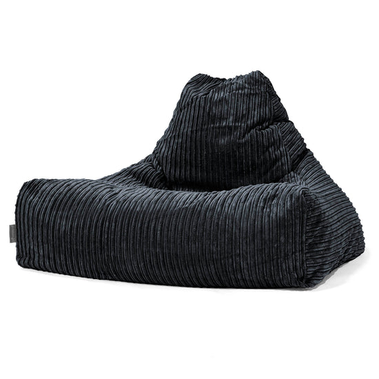 Lounge-Säkkituoli - Vakosametti Musta 01