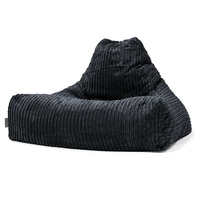 Lounge-Säkkituoli - Vakosametti Musta 01